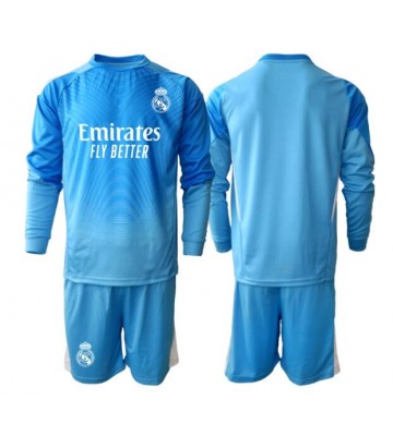 Lacne Dětský Futbalové dres Real Madrid Brankarsky  2025-26 Dlhy Rukáv - Domáci (+ trenírky)